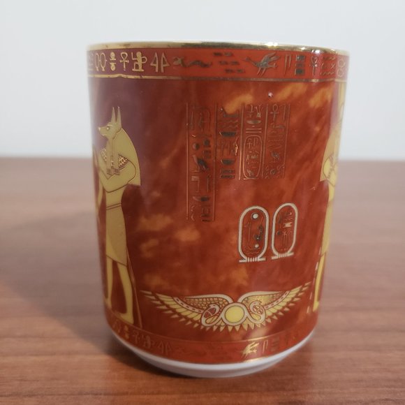 Vintage Egypt Coffee Mug Fathi Mahmoud Pâte et email Limoges Fonde en 1942 - Picture 2 of 6